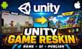be your unity game developer, reskin unity game, reskin UI