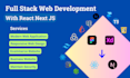 build custom websites with next js, postgressql and tailwind