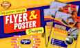 create eye catchy custom flyer and poster designs within few hours