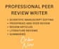 peer review your articles, journals and scientific papers to accuracy