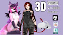 model custom rig 3d avatar of nsfw furry anime vrchat vtuber VR character model