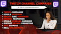 do your twitch partnership live promotion to live active audiences
