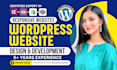 create a responsive wordpress website design and development