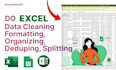 clean, dedupe, sort, format, organize, split excel csv data in 24 hours