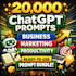 deliver 20,000 chatgpt prompts for business growth