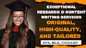 help with research and summary for your essays