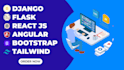 do django, react, flask API, UI design, web app, python