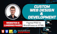 create wordpress website or HTML landing page design with CSS javascript and PHP