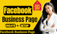 create and setup facebook business page with cover design