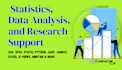 provide statistics, data analysis, and research support