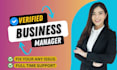 create fresh verified fb business manager and ads account