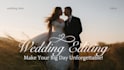 do cinematic wedding video editing