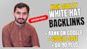 provide professional, high authority SEO backlinks service for you