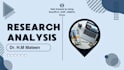 do statistical research data analysis