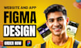 do figma design website, website mockup, template, landing page, home page