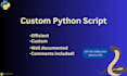 develop create custom python applications and scripts