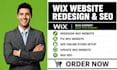redesign wix website fix wix website wix online store update wix website wix seo
