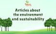 write blog articles about the environment and sustainability