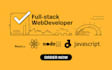 develop full stack web apps using react js node js django
