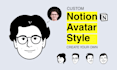 draw notion avatar from your photo portrait