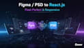 convert figma to react, psd to html, website design, custom ai website