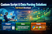 do web scraping, crawling, data extraction and mining