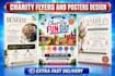design charity, church and fundraising flyer for nonprofit