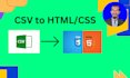 do CSV to HTML and CSS data entry
