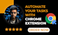 automate your tasks with chrome extension