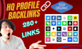 create 180 high quality profile backlinks on high da websites