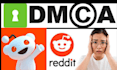report defamatory harassing links from reddit google tiktok instagram facebook x