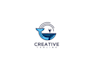 do whale logo design in high definition