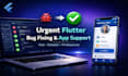 provide urgent flutter bug fixing and app support