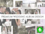 do professional, clean premium wedding album designs
