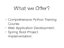 help with programming and offer python training