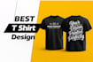 create simple and trendy t shirt designs for clothing brand