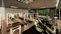 interior design 3d rendering cafe, gym, bar and restaurant
