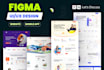 do modern website ui mobile app ui landing page ui ux design in figma