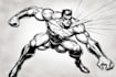draw superhero action comic