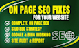 do wordpress on page and technical SEO fixes for google ranking