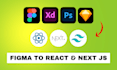 create next js websites from your PSD, xd, sketch, or figma files