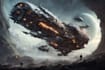 draw sci fi art and spaceship design