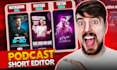 edit your podcast into short from engaing viral video clips