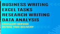 do ms excel data and business writing tasks