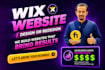 create wix landing page, wix studio website or do wix redesign