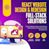 build react website design and redesign a react website development using react