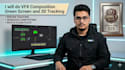 do vfx composition green screen and 3d tracking
