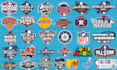 make custom mlb parody logo, world series, all star game,