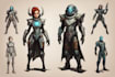 draw fantasy scifi custom characters and concept