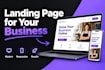 create a landing page for your business